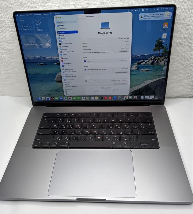 MacBook Pro Retina 16 2021 M1 Pro 16GB,1TB SSD Space