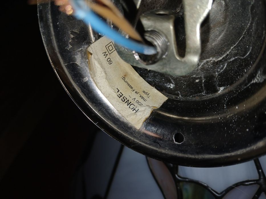 Tiffany komplet lamp, wisząca i stojąca.