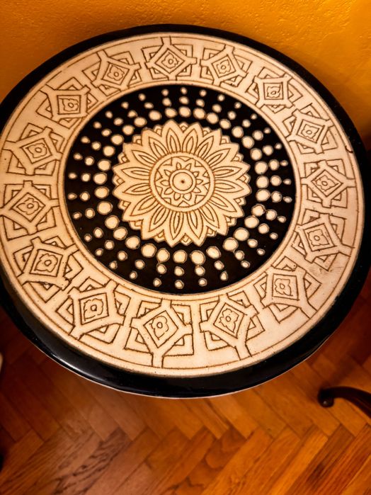 Ceramiczny stolik / postument orientaln