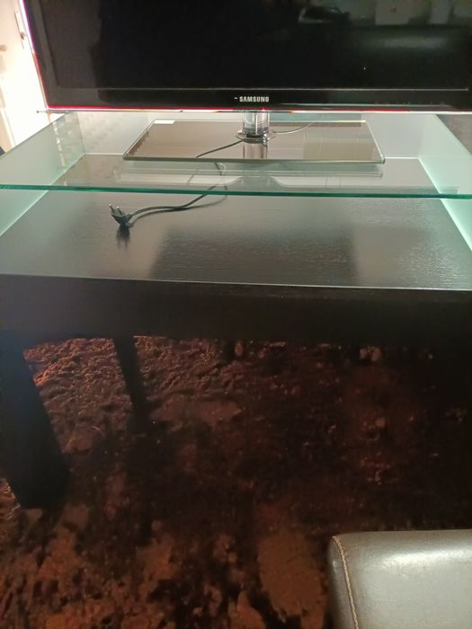 Base em vidro para tv