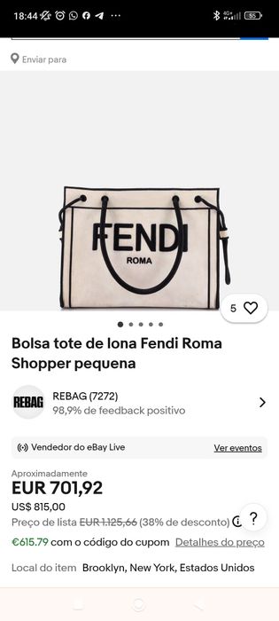 Mala FENDI ROMA Original