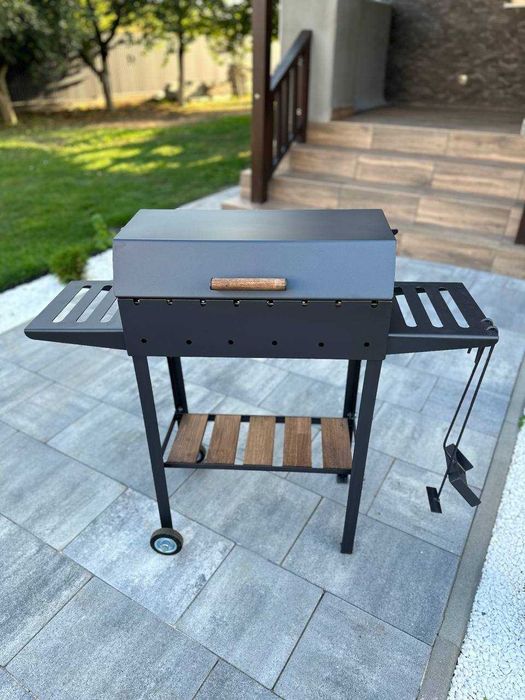 Мангал 4 мм з кришкою, решіткою-гриль, на 8 шампурів! Є різні мангали