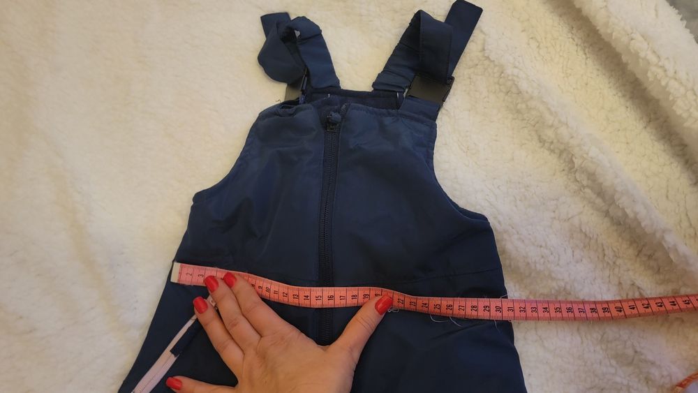 Лижні сині  штани(напівкомбінезон) дівчачі Lupilu 110-116