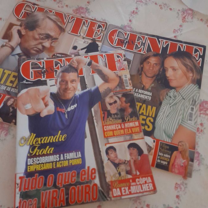 Revistas GENTE, CARAS, VIP e outras anos 70  a 2000