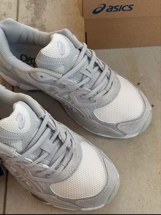 Кросівки Asics Gel-Nyc Cream Cloud Grey/Асікс гель сірі білі,асікси