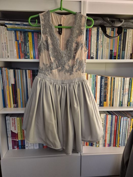Lou Pallaise grey szara sukienka rozm. S/36