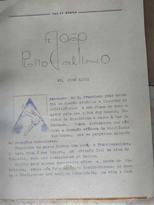 Dois Livros antigos de Arte e Revista Portuguesa "Pax et Bonum " de !945