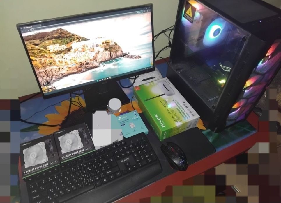 Компьютер игровой мощный продаю весь комплект на пк гарантия  1,6 год