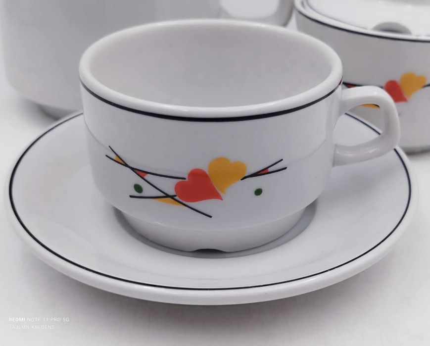 Serwis kawowy herbaciany Lubiana 150ml  stan bardzo dobry