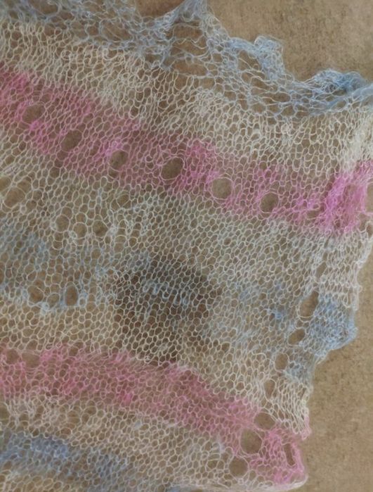 В'язана шаль хустка палантин павутинка