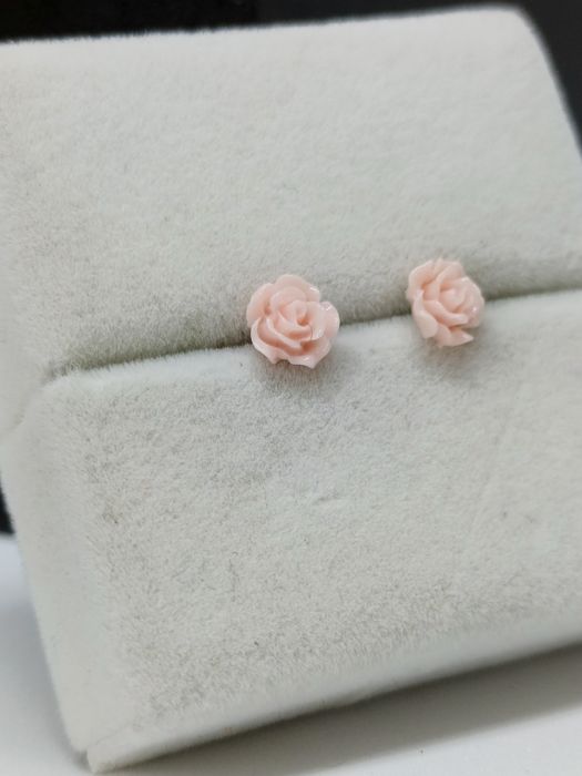 NOWE srebrne 925 kolczyki kwiatki kwiatuszki