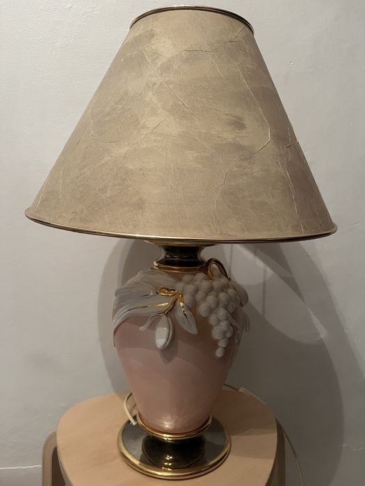 Candeeiro de mesa em louça vintage