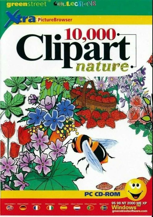 CD диск "Greenstreet Software 10,000 Clipart природа,новый,Харьков