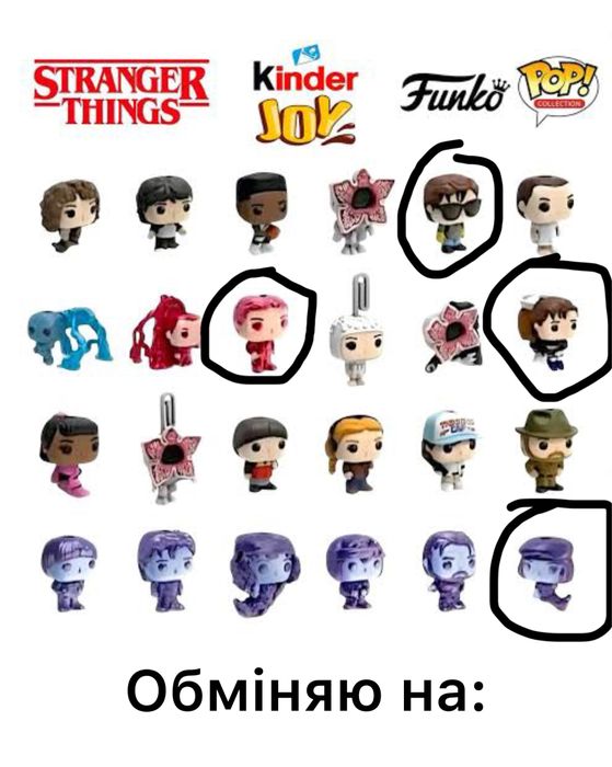 Фігурка Едді kinder joy Stranger things funko pop
