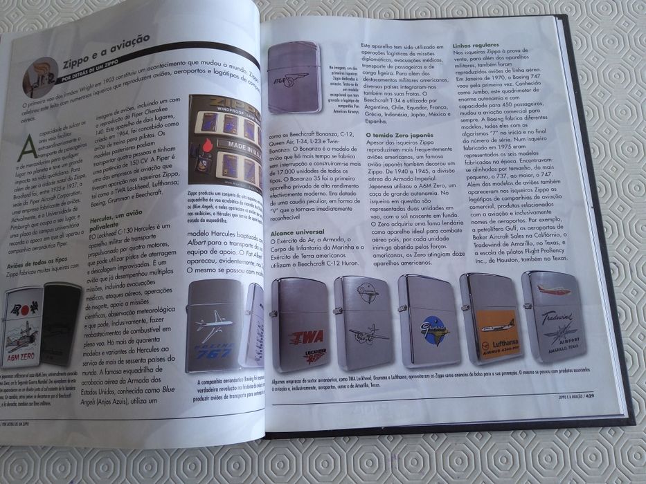 22326#Livro sobre Isqueiros ZIPPO tem 480 páginas ilustradas