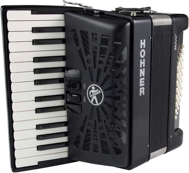 Akordeon klawiszowy HOHNER Bravo 48 basów + akcesoria / mały / NOWY
