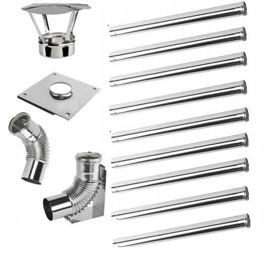 Wkład kominowy fi80 9mb kondensat TURBO GAZ komin