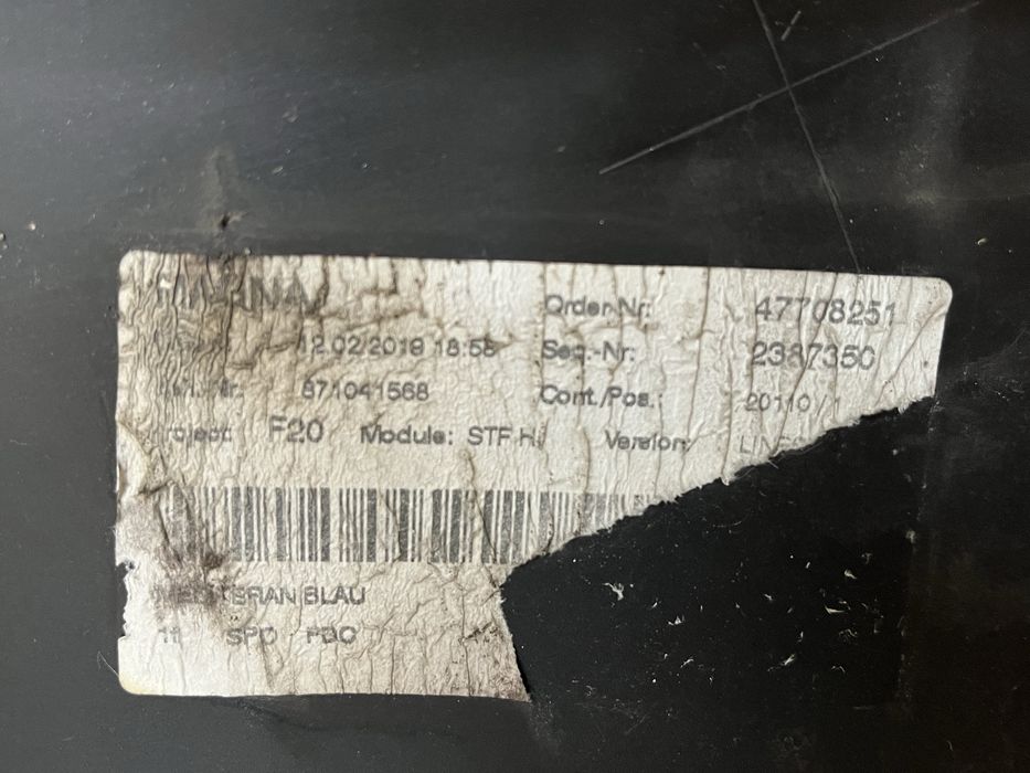 Vendo parachoques traseiro para bmw serie 1 f20