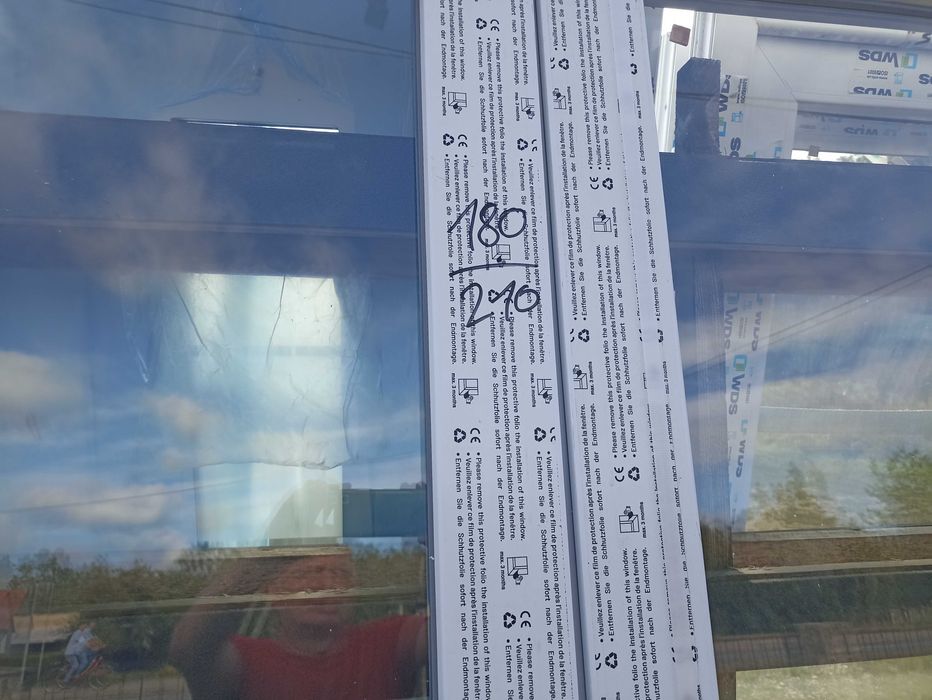 Drzwi zewnętrze pcv 180/210 białe