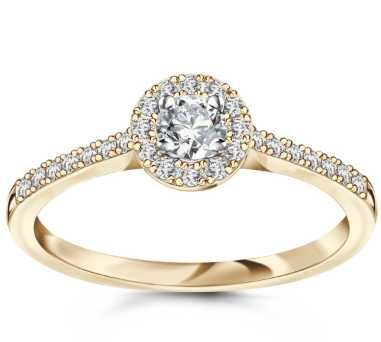 YES Pierścionek złoty z diamentami H/SI - 0,34 ct - Metropolitan r.17 |Plus Lombard Kłodzko