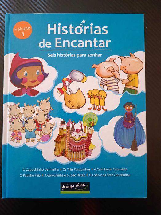 livros infantis “Histórias de Encantar” – Volume 1 e Volume 2.