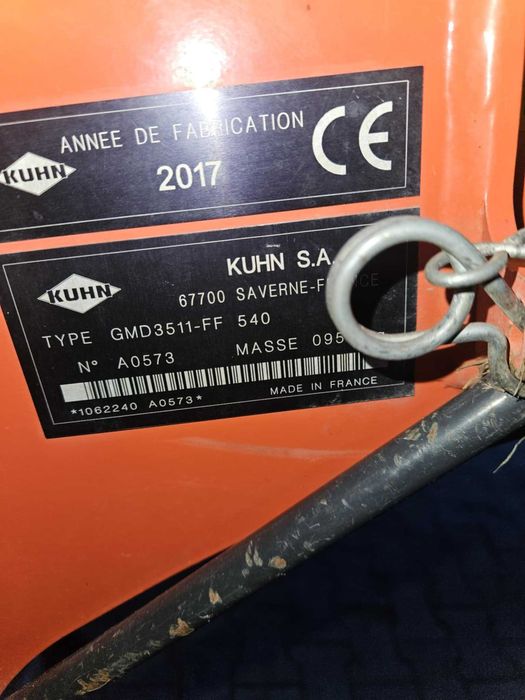 Kosiarka dyskowa KUHN GMD 3511 lift+control 2017 r.