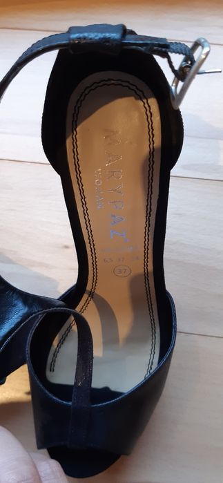 Sapato/Sandália de salto alto preto