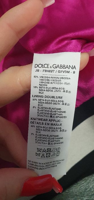Jedwabna bluza Dolce&Gabbana nowa oryginalna od xs do m