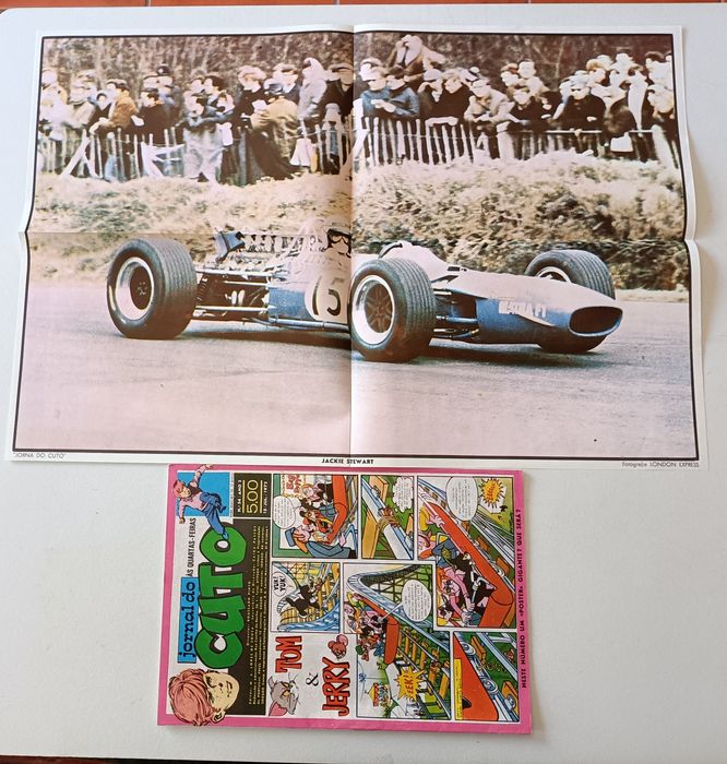 Raros posters de Automobilismo e respetivas revistas do Jornal o Cu