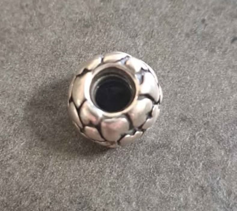 Conta Pandora Corações em Prata, 926, Nova
