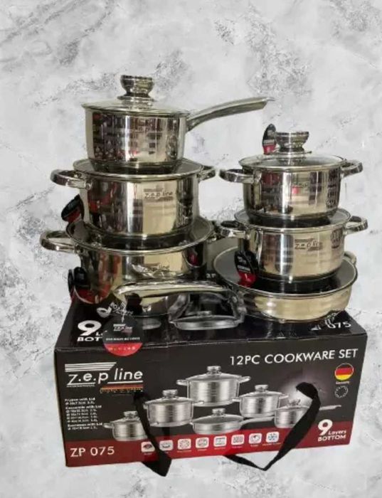 Набір каструль. Топ Якість. Набір посуду на подарунок Zepline ZP 075