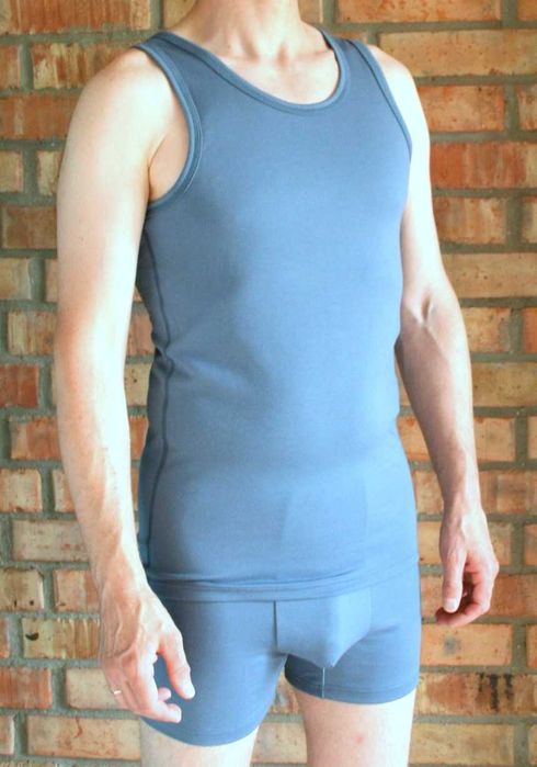 Чоловіча термобілизна WoolenKo - майки і труси. Вовна мериноса 50%.