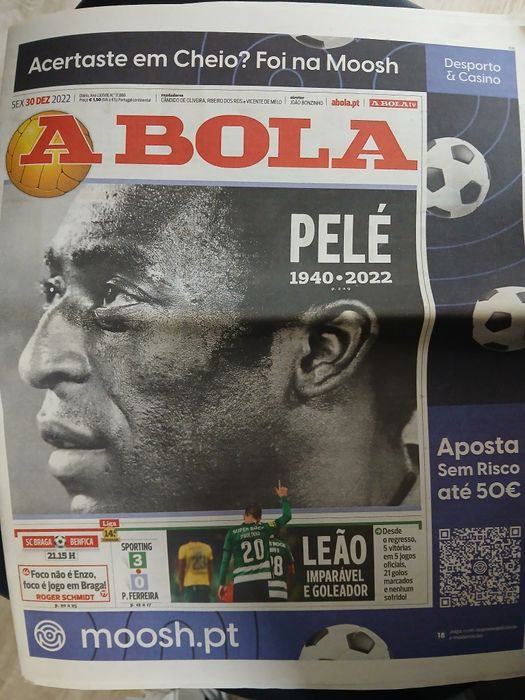 Jornal a bola Pele