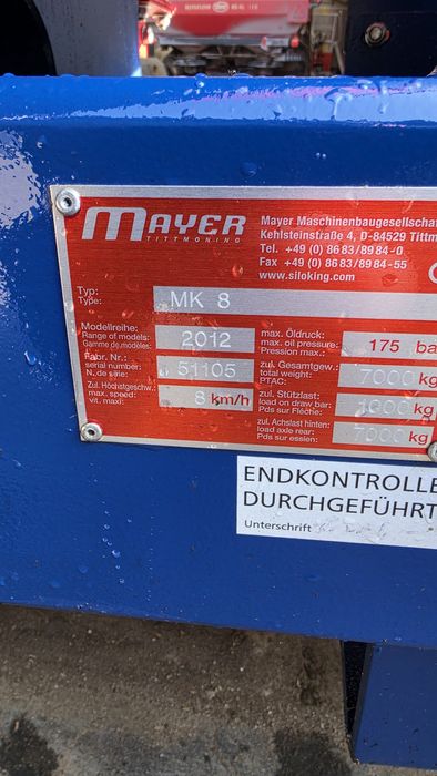 Paszowóz, Wóz Paszowy Siloking 8m3