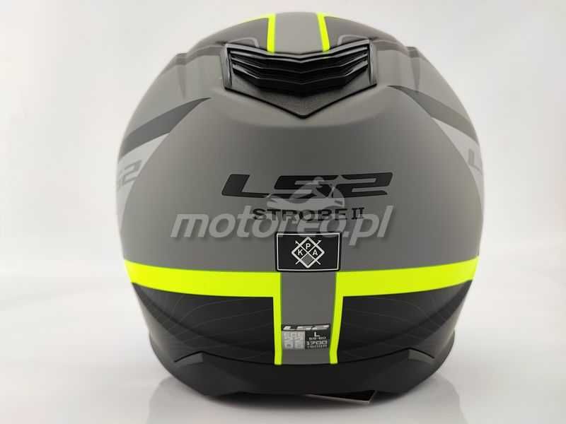 WYPRZEDAŻ Kask Szczękowy Blenda LS2 FF908 Strobe II Monza Black Yellow