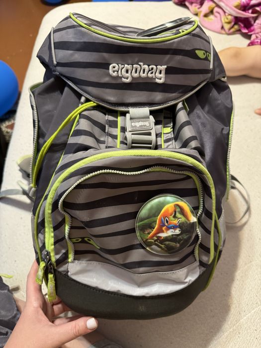 Шкільний рюкзак Ergobag з пеналом та сумкою для  взуття
