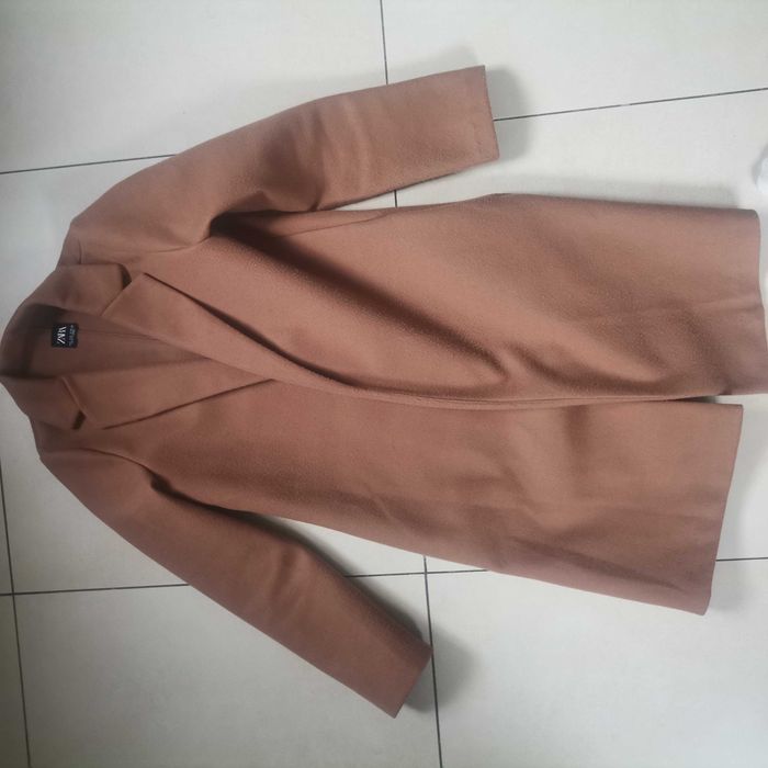 Płaszcz damski wiosenny Zara S camel