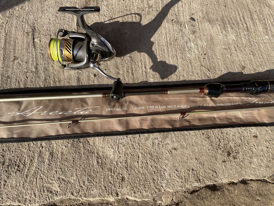 Продам риболовний комплект. Все що на фото спінінг.