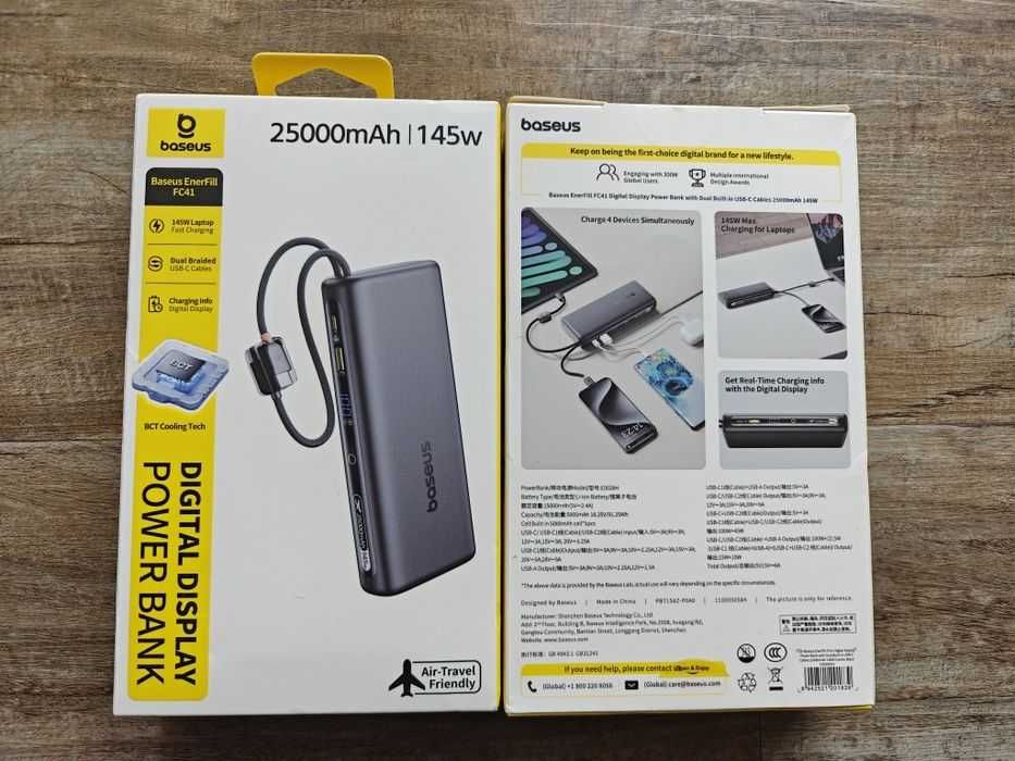 Повербанк Baseus 25000 мАч 145 Вт для ноутбукаа