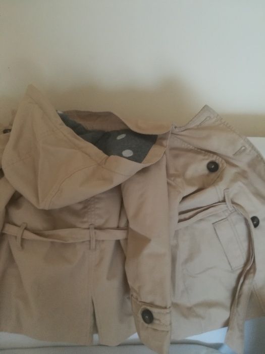 Casaco gabardine Zara forrado