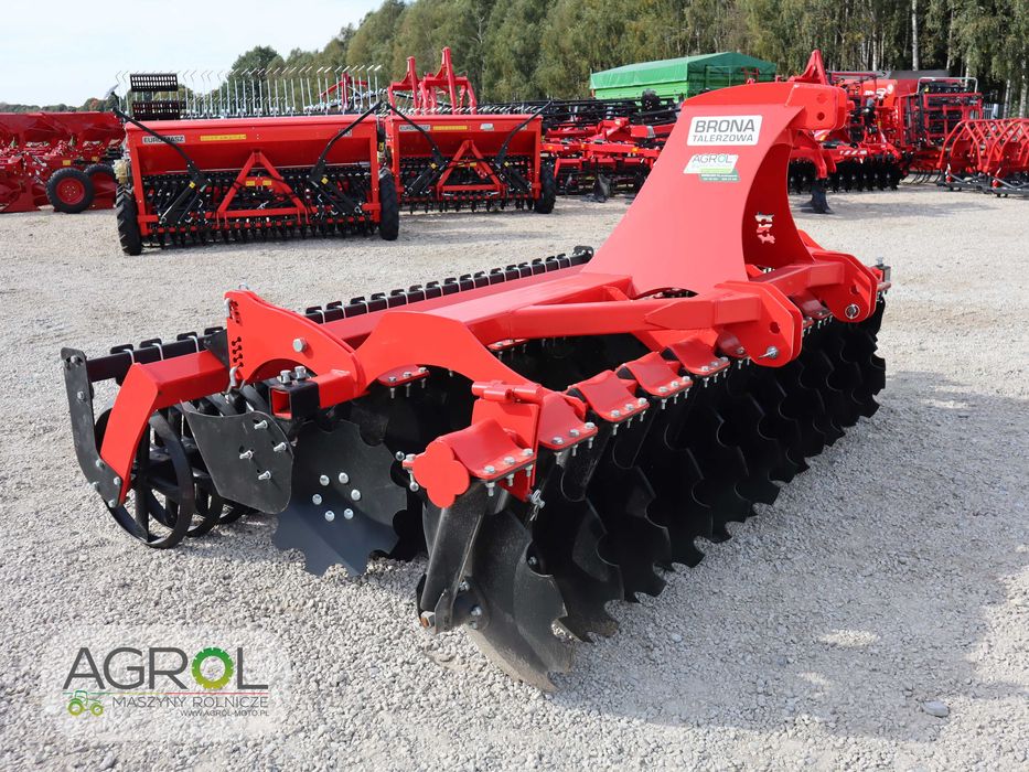 Brona talerzowa agregat Euromasz 3m wał rura daszkowy hydropak