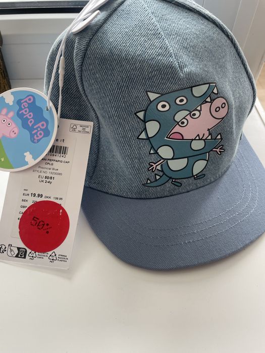Дитяча кепка Name It Provincial Blue Peppa Pig 2-4 роки 50-51см