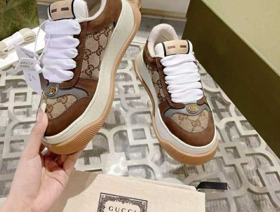 Sneakersy nowe brąz Gucci