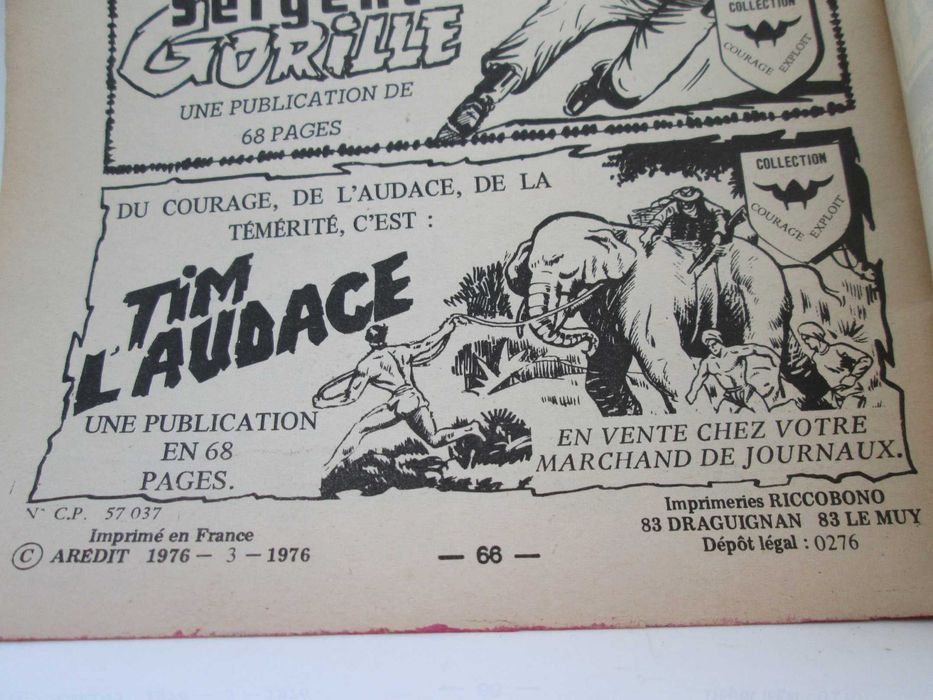 Livro BD Jack Sport nº 5, les diamants de M. Pitterboom 1976 Raro