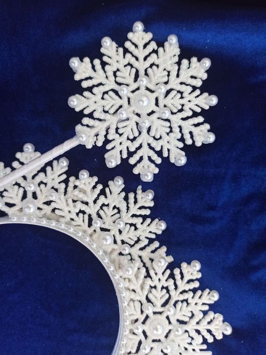 Акція! Новорічний обруч сніжинки корона на свято лол єдиноріг