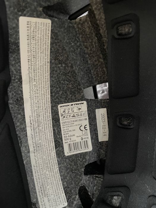 Kask na rower Btwin orzeszek