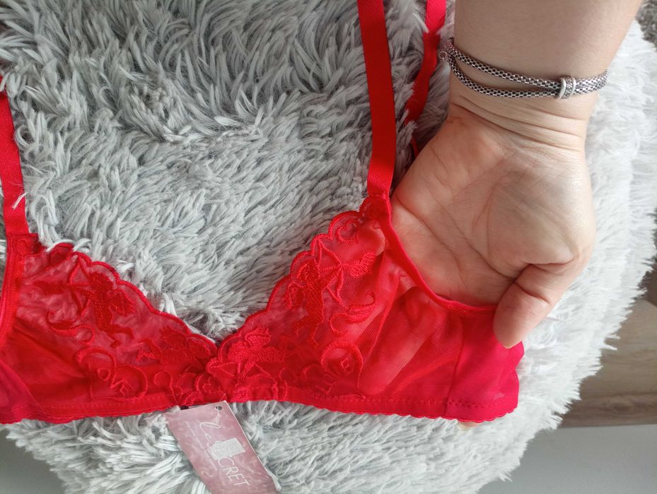 Pas do pończoch z haftem,M/L