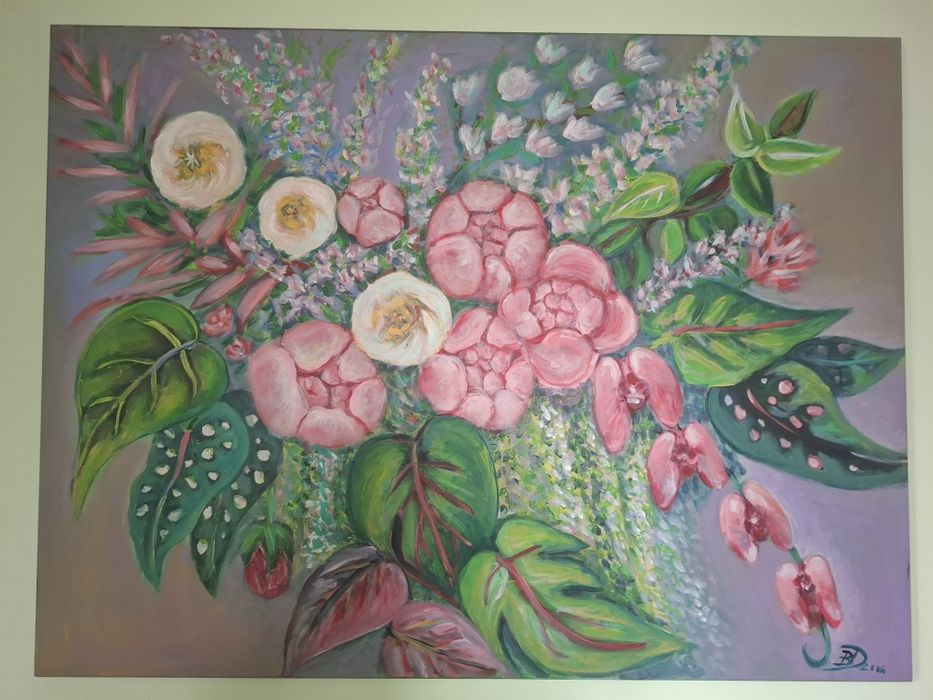 Obraz wymiary 90x120 cm kwiaty