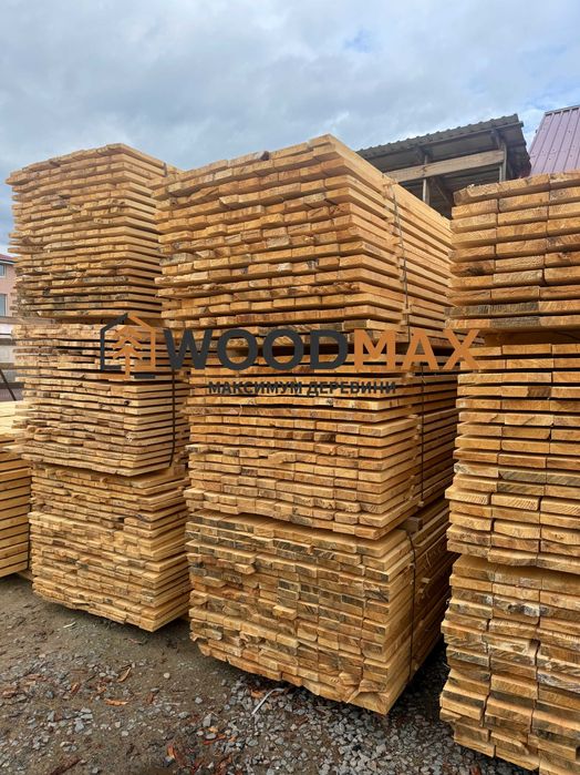 Пиломатеріали, дошка, брус 50х200, стропила, балка, рейка з доставкою