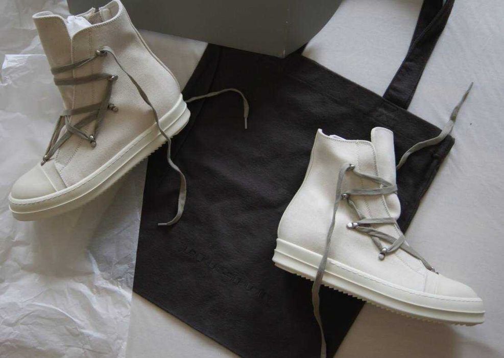 Rick Owens Hexagram Ramones in Natural 43 44
